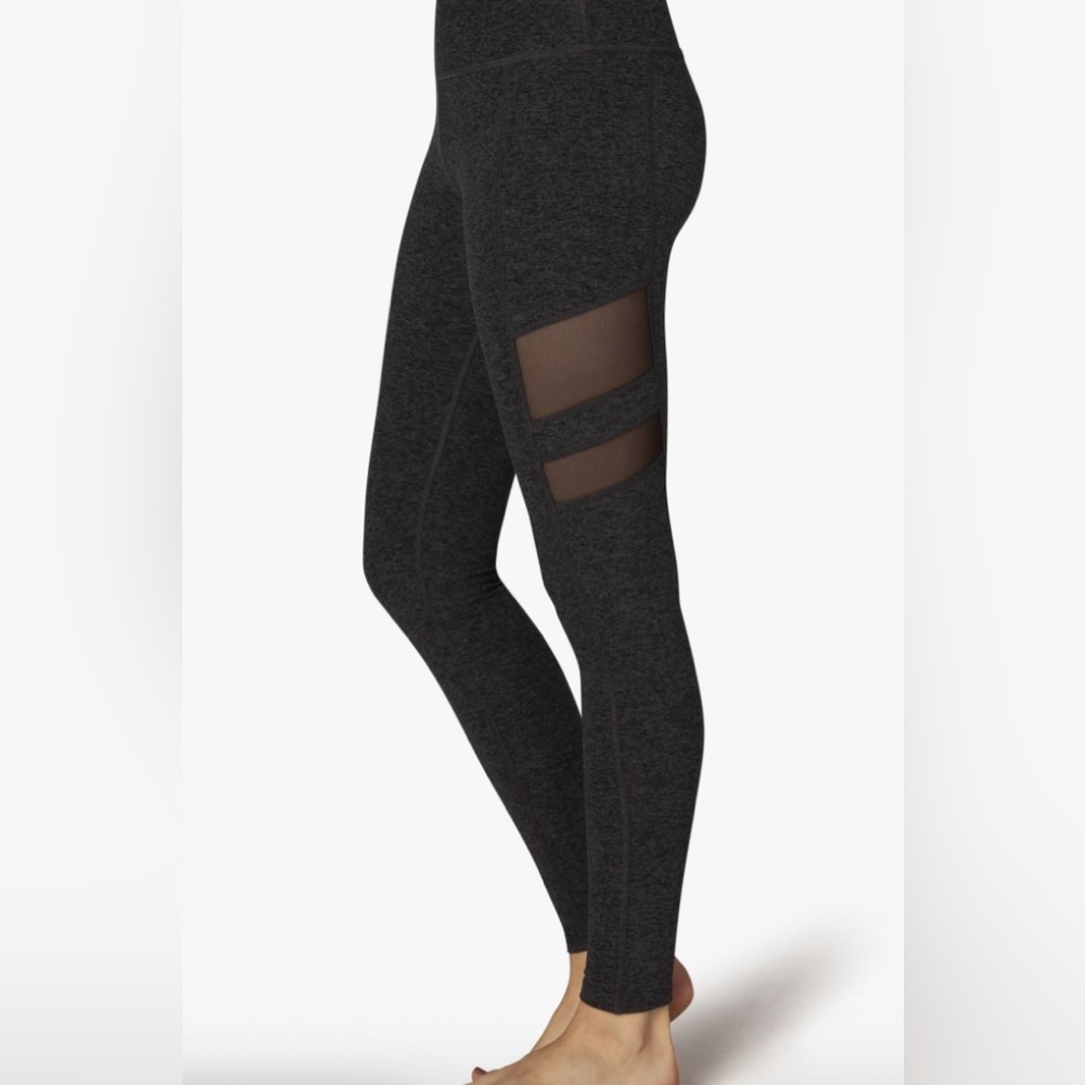 Beyond Yoga Iconic Silhouette Mesh Legging Black/Charcoal L